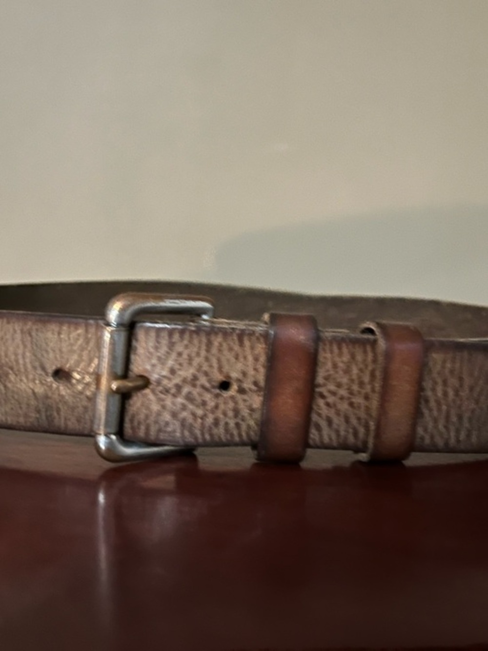 Polo Ralph Lauren Brown Leather Men's Belt around 44 inches